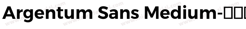 Argentum Sans Medium字体转换